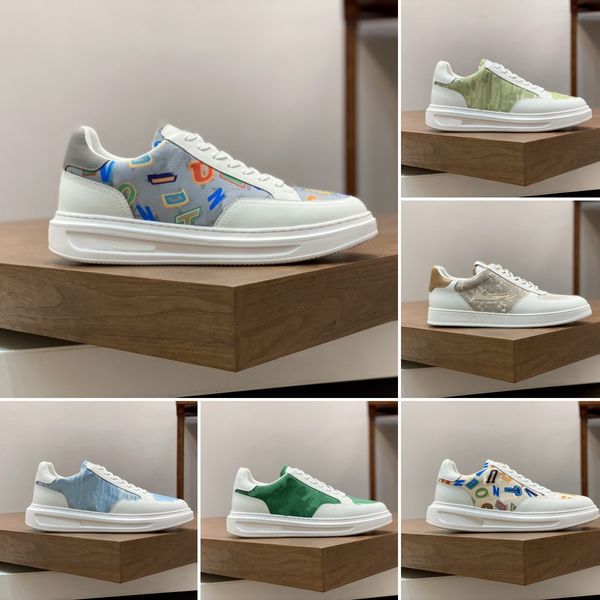 

designer sneaker virgil trainer casual shoes calfskin leather abloh white green red blue letter overlays platform fashion luxury low sneaker, Black