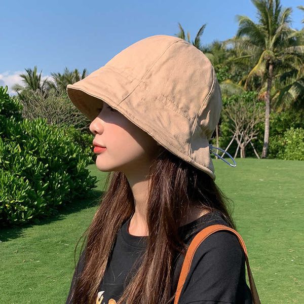 

wide brim hats fashion spring summer bucket hat men women casual solid colors fisherman hat sunshade sunscreen travel casual outdoor hat cap, Blue;gray