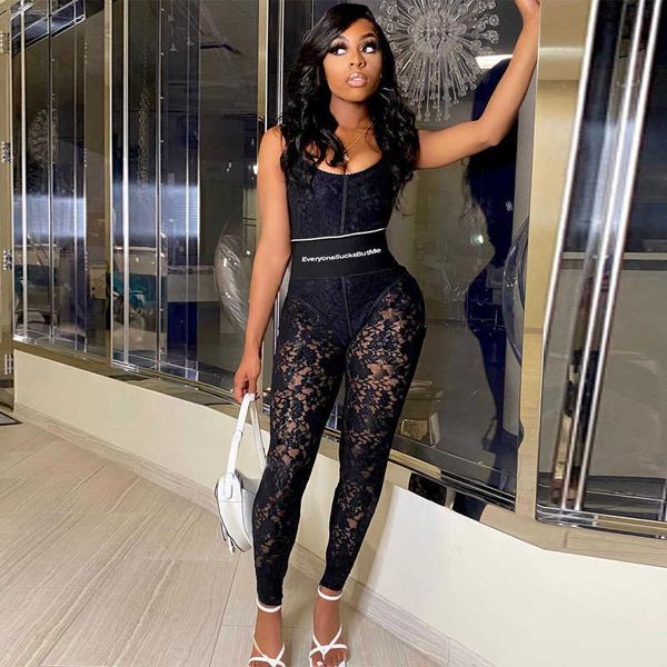 

women's jumpsuits rompers cintura alta transparente zip up bodycon sem mangas lpis macaco vero moda feminina streetwear casual clube y2, Black;white