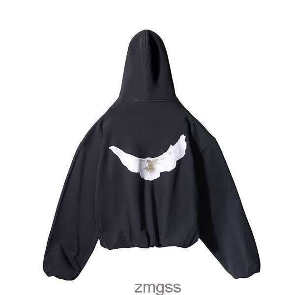 

classic hoodie sweatshirts designer mens dove wests luxury hoodies three party joint name peace doves printed mens womens pullover sweater h, Black