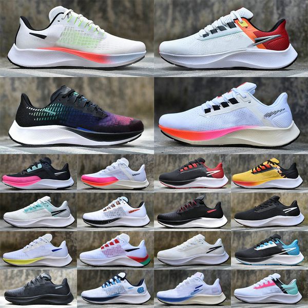 

2023 designers casual running shoes pegasus be true 37 39 35 turbo zoom ribbon green wolf grey flyease 38 triple white midnight black chlori