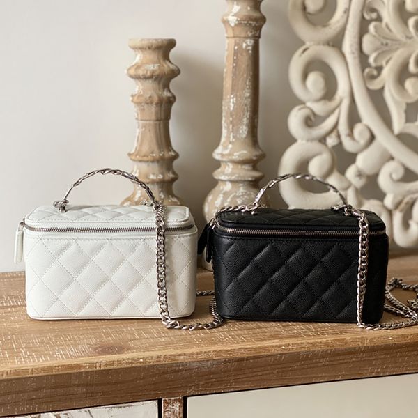 

cf lady luxury bag cosmetic designer bags 1 1 17cm genuine leather crossbody bag woman shoulder handbag with box c194