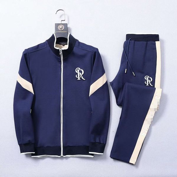 

men's tracksuits billionaire oechsli sportswear set men cotton sports fashion comfortable quality hooded outdoor embroidery -3xl 23042, Gray