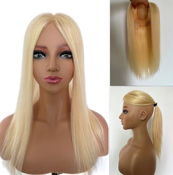 

30 days custom 6inchesx6inches silk mono hair er hairpiece piece 613# virgin human hair 10inches~28inches, Black;brown