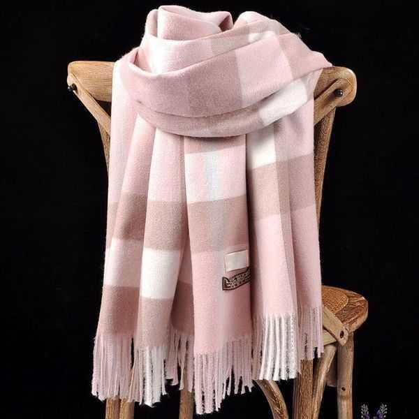 

designer cashmere scarf winter women and men long quality headband fashion classic printed check big plaid shawls 2nnoz, Blue;gray