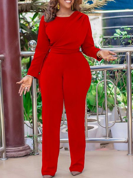 

women's jumpsuits rompers jumpsuit long sleeved high waisted slim fitting women's red african elegant large size autumn style 2304, Black;white