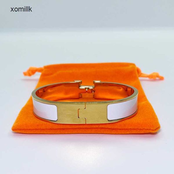 

luxury h letter bracelet designer bangle classic fashion 18k gold wedding engagement jewelry party daily accessories valentine's day ch, Black