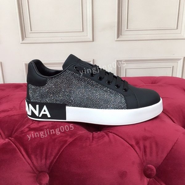 

designer womens casual shoes fashion flowers genuine leather trainers sneakers runway platform wedges round toe lace up mens loafers, Black