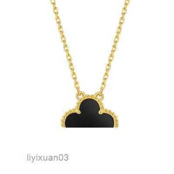 

pendant necklaces four-leaf clover womens designer necklace classic 18-karat gold lucky four leaf clovers stylish personality gift282l 5 nyl, Silver