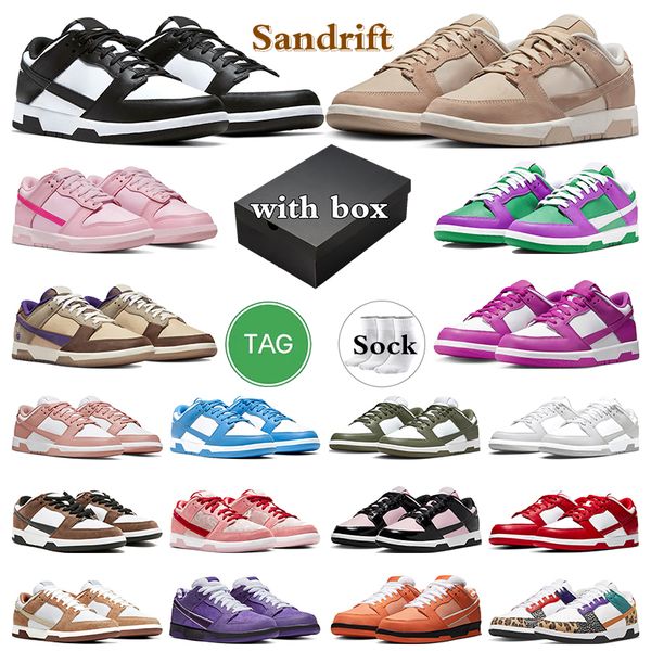 

box with sandrift outdoor shoes men women sneakers panda triple pink orange lobster medium curry active fuchsia rose whisper trail gai sport