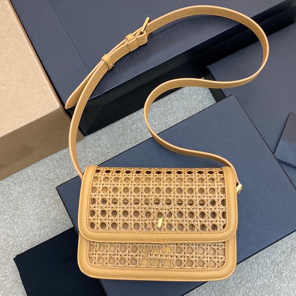 

7a wove messenger bags hollow out crossbody handbags flip wallet gold hardware cowhide leather shoulder handbag purse