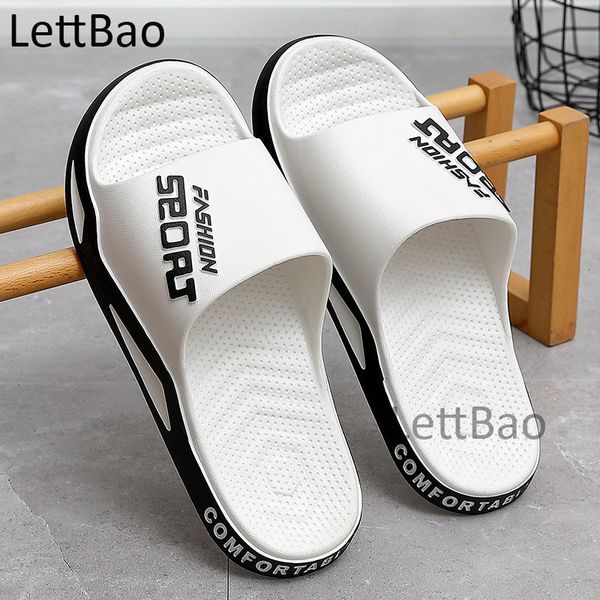

slippers men soft comfortable summer fashion home indoor outdoor house beach slides 230426, Black