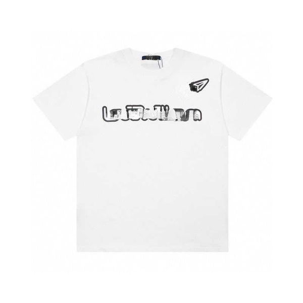 

23ss summer short sleeved t shirt men women tshirt luxury designer t shirts round neck sweatshirt pullover tee casual cotton t-shirt, White;black