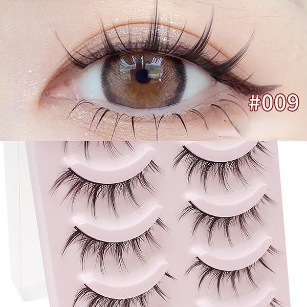 

makeup tools 5 pairs natural manga lashes soft eyelashes thick false daily dating wispy 230425
