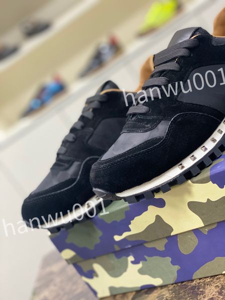 

2023 new mens designer shoe sports casual shoes travel fashion white women flat shoes lace-up leather sneaker trainers lady sneakers, Black