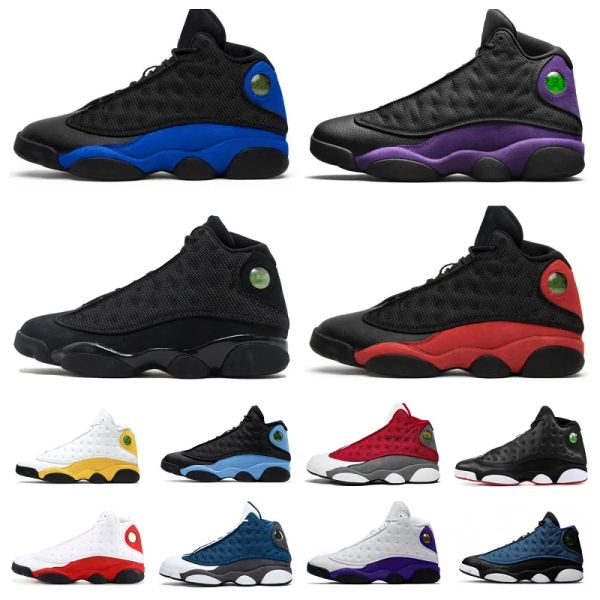

ell 13 13s basketball shoes black flint bred university blue french blue navy chicago black cat he got game del sol aurora green