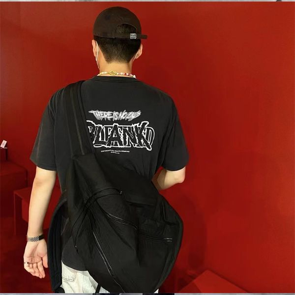 

men's plus tees 2023ss spring summer washed t-shirts women, Black;brown