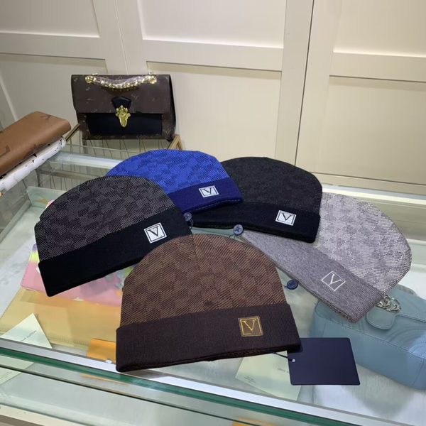 

2023 designer extravagant hats men's and women's beanie fall/winter thermal knit hats, Blue;gray