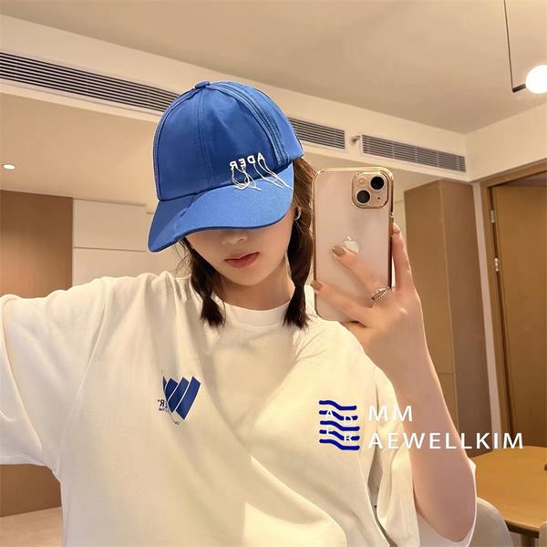 

new lettering print baseball caps men women, Blue;gray