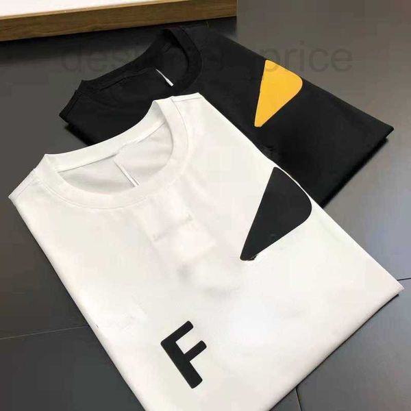 

men's t-shirts designer t shirt tide brand f t-shirt summer little monster eye letter print round neck short sleeve cotton pullover cla, White;black