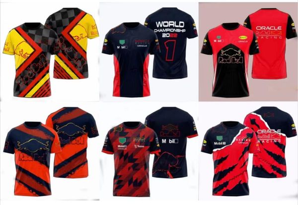 

f1 formula 1 racing t-shirt summer team polo uniform same style customization