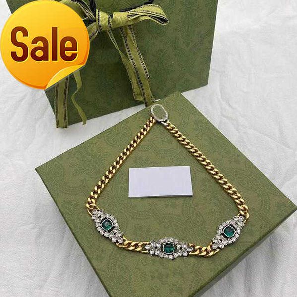

vintage emerald necklaces cuban choker crystal necklace collares punk vintage chunky thick link chain for men women jewelry, Silver