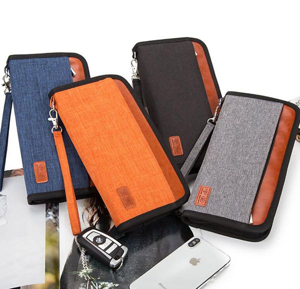 

dhl50pcs stuff sacks oxford rfid multifunctional large capacity patchwork business card holder anti-theft travel passport cover