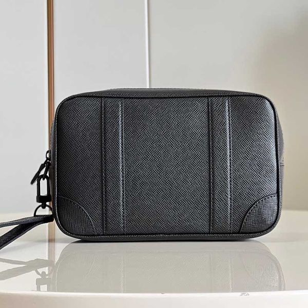 

m82076 men designer cosmetic bags fashion luxury clutch bag wash cases travel tote pochette kasai handbag small business purse pouch