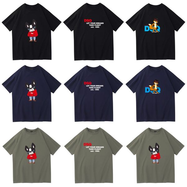 

men's designer t shirt fox ghost face letter pattern printed tee women's t shirt summer trend round neck short sleeve casual shirt, White;black
