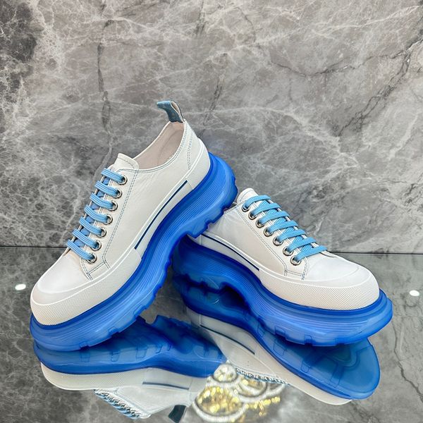 

spring and autumn new womens shoes lace-up couple biscuit shoes designer fashion flat heel thick sole leather 0621, Black