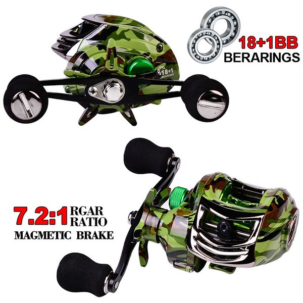 

baitcasting reels 72 1 high speed fishing 10kg max drag 181 bb ultra light magnetic braking bait casting 230426