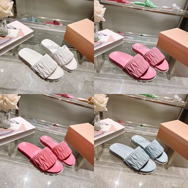 

designer sandals women slippers pleated flatsole outdoor beach party shoes summer solid soft sole sandals flat flip flops, Black