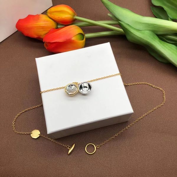 

designer diamond pendant necklace luxury branded men's and women's chain jewellery accessories gifts, Silver