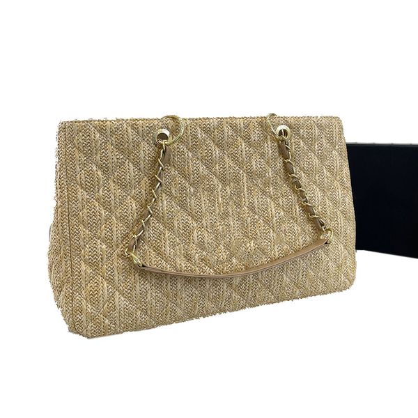 

classic quilted matelasse totes shoulder bags france brand sunshine grass weaving handbags fashion large capacity women shopping bag designe