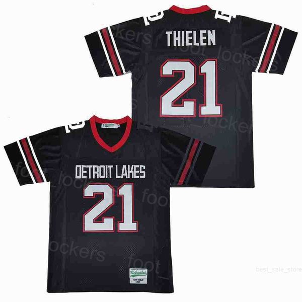 

football high school 21 adam thielen detroit lakes jerseys man breathable college all stitched retro team black moive pure cotton pullover u