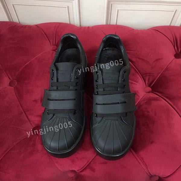 

women casual shoes fashion genuine leather trainers sneakers runway platform wedges round lace up mens loafers2023, Black