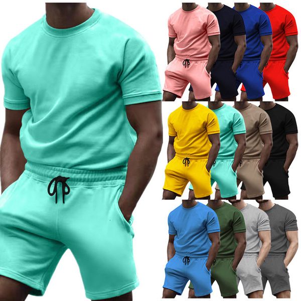 

men's tracksuits summer men's polo shirt men's clothing round neck t-shirt men's suit street wear short sleeve polo shir, Gray