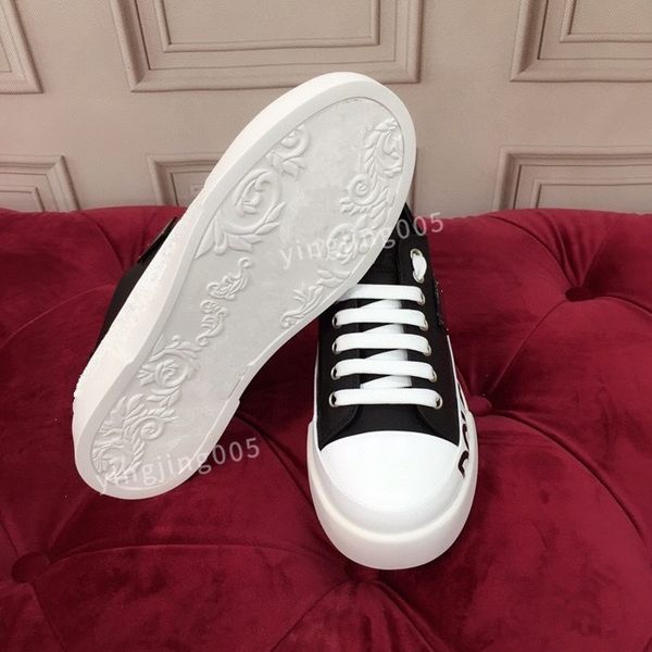 

2023men casual shoes fashion genuine leather trainers sneakers runway platform wedges round lace up men loafers, Black