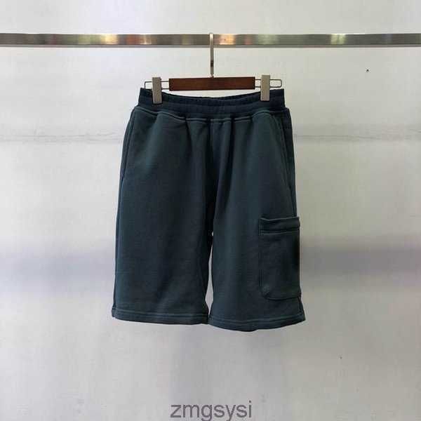 

joggers pants solid men black shorts blue beach single zipper pocket short cotton casual trousers fvac, White;black