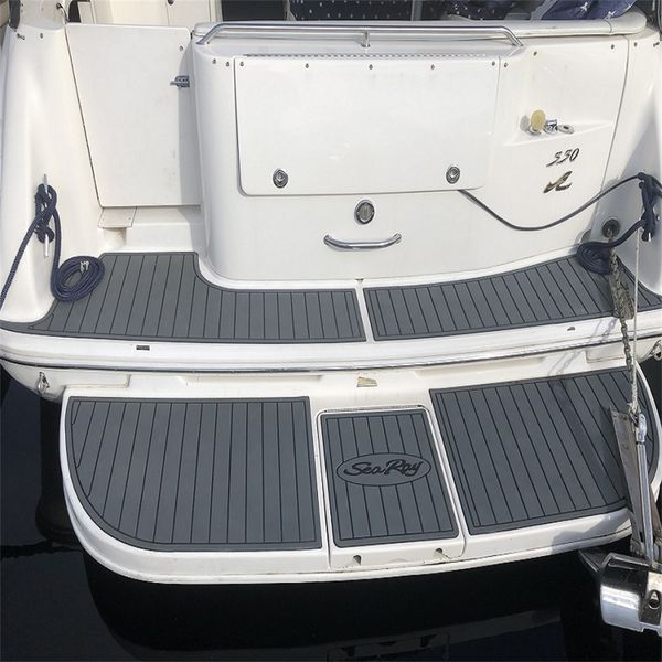 

sea ray 310 sundancer swim platform pad boat eva foam faux teak deck floor mat