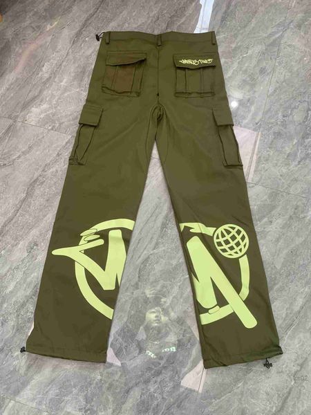 

minustwo cargos fashion hip hop letter printed cargo pants casual high street trousers us uk men women skateboard clothes 2023, Black