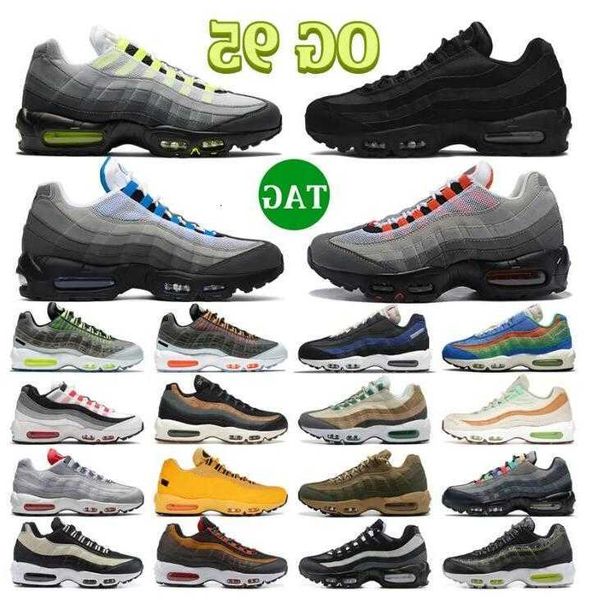 

designer 95 airmaxs men running shoes 95s triple black worldwide air bordeaux neon throwback future club max mens womens trainers sports sne