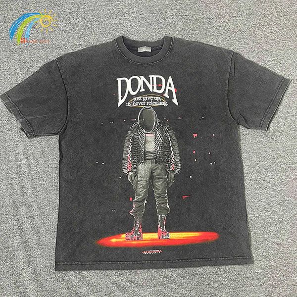 

men's t-shirts washed old vintage streetwear oversized t shirts men women heavy fabric cotton o-neck short sleeve hip hop tee g230422, White;black