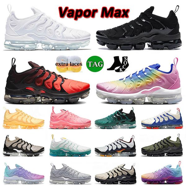 

sports tn running shoes designer mens women triple black white max maxs plus red to black pink spell bubblegum tns outdoor sneakers big size