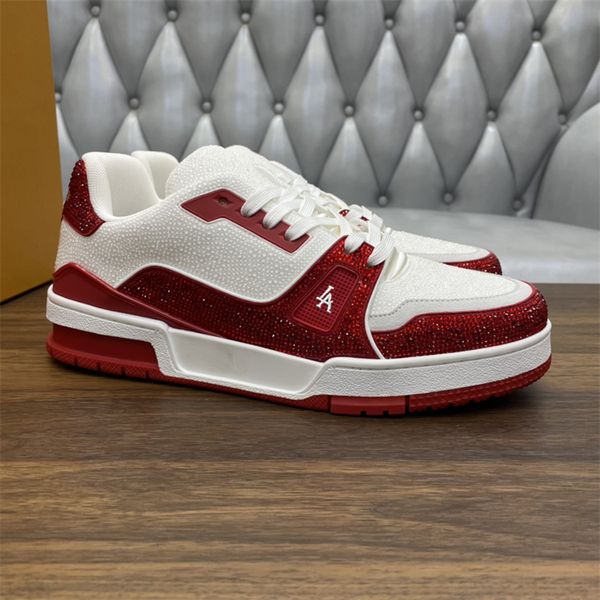 

designer sneaker virgil trainer casual shoes calfskin leather abloh white green red blue letter overlays platform low sneakers shoes band dr