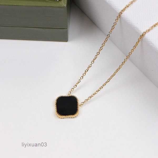 

lassic 4/four leaf clover locket fashion jewelry necklace high quaulit choker chains 18k plated gold silver girls wedding party gifts 5 gvu8