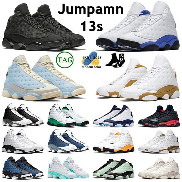 

basketball shoe 13s mens womens sports sneakers jumpman 13 black cat celestine blue black flint wheat red flint french blue designer trainer