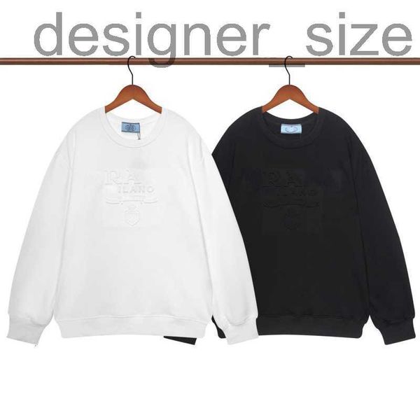

men's hoodies & sweatshirts designerdesigner sweatshirt men women emboed three-dimensional letter ullover sweater casual long sleeved t, Black