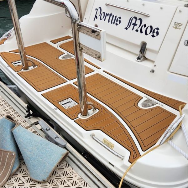 

1999-2002 sea ray 340 swim platform cockpit pad boat eva foam teak floor mat