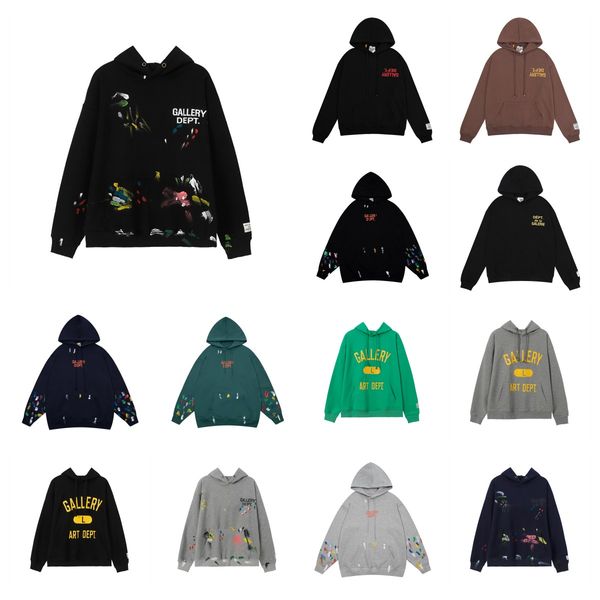 

pullover luxury galleryes dept designer hoodies fashion designer men women hoodie sweatshirt jogging tracksuit, Black